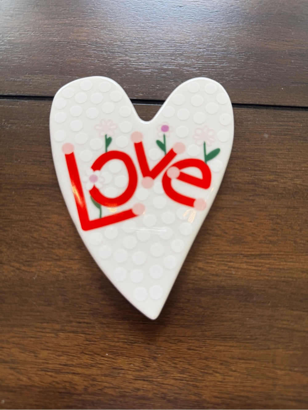 Happy Everything Mini Attachment - Heart-Shaped Love and Flowers Ceramic